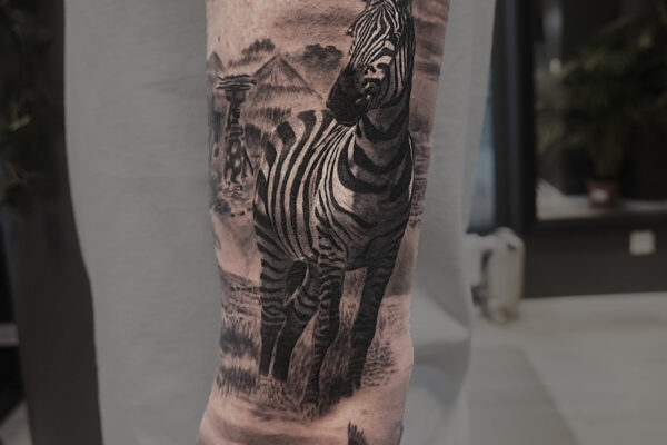 zebra african sleeve